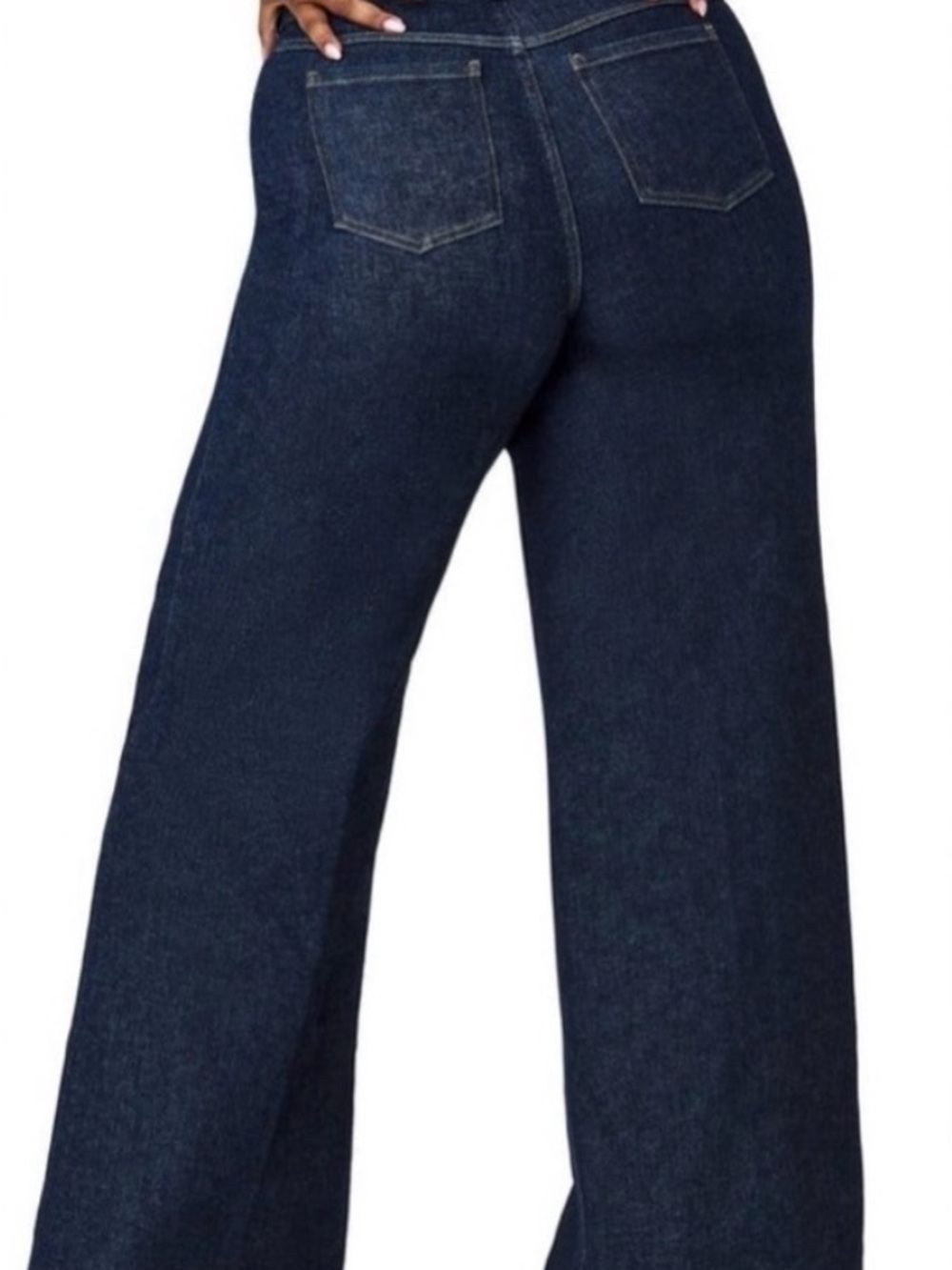 SPANXshape Raw Indigo Wide-Leg Jeans - Picture 4 of 5